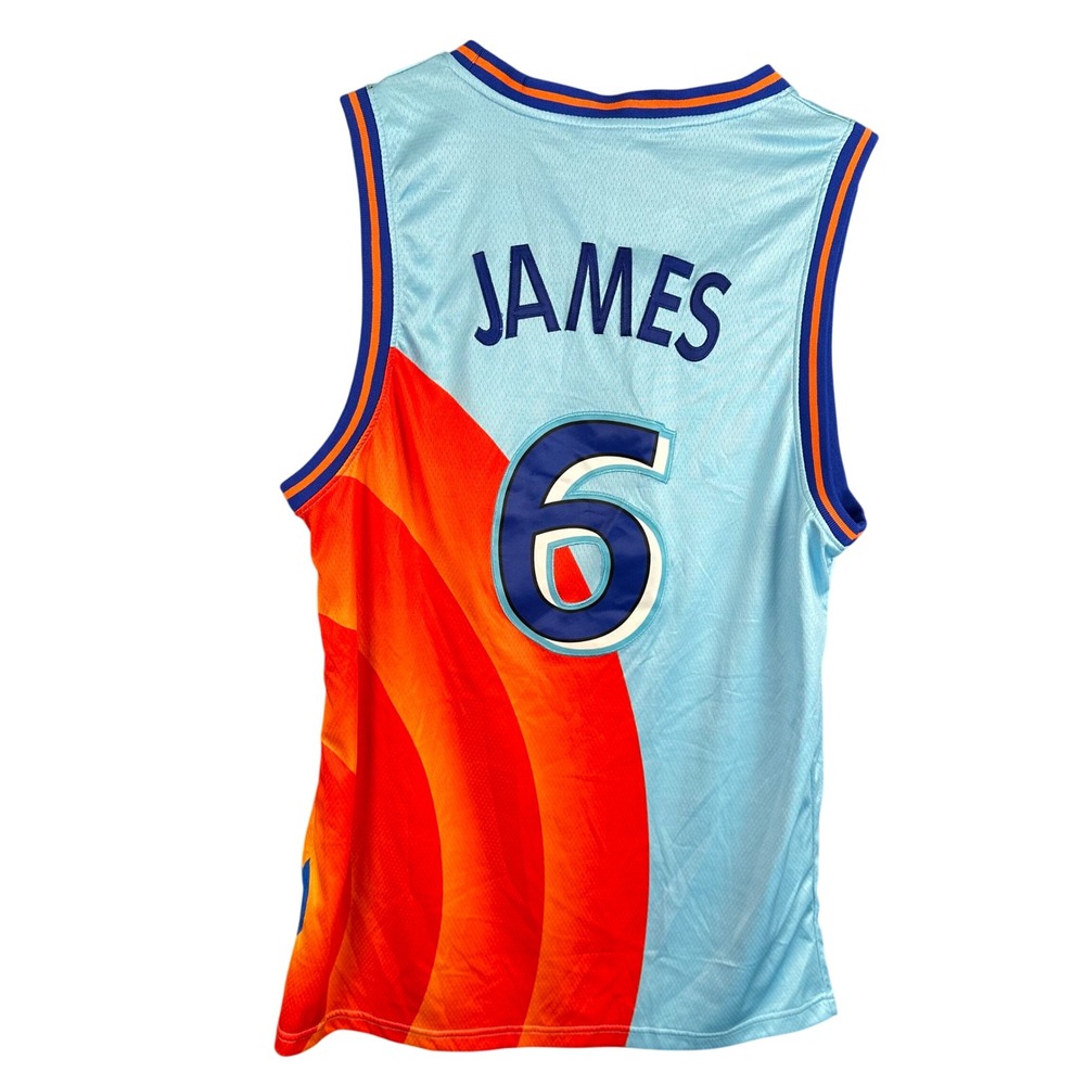 LeBron James Space Jam A New Legacy Tune Squad Jersey Blue Orange Mens Small 6